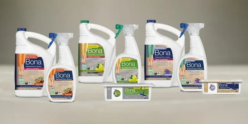 Bona hardwood floor cleaners in a range of scents